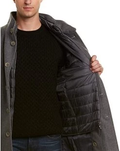 Cole Haan Men's Melton Wool Three in One Topper | Coats & Outerwear -Nine West Shop 711xFppUP7L. AC SR736920