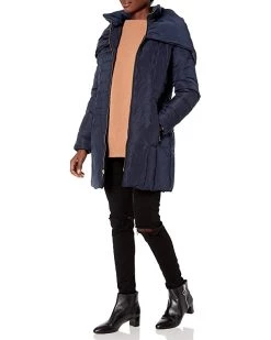 Cole Haan Women's Shawl Collar Taffeta Down Coat | Coats & Outerwear -Nine West Shop 718Zf0SdAhL. AC SR736920