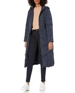 Cole Haan Women's Hodded Maxi Taffeta Down Coat | Coats & Outerwear