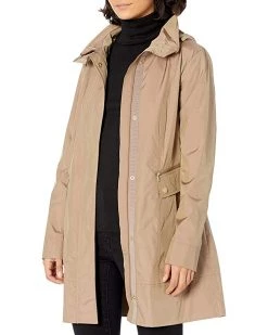 Cole Haan Women's Packable Hooded Rain Jacket with Bow | Coats & Outerwear -Nine West Shop 71JZ SVYhJL. AC SR736920