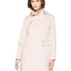 Cole Haan Women's Packable Hooded Rain Jacket with Bow | Coats & Outerwear