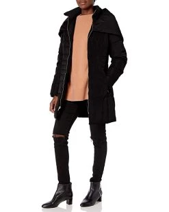 Cole Haan Women's Shawl Collar Taffeta Down Coat | Coats & Outerwear