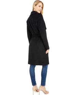 Cole Haan 39" Slick Wool Wrap Coat with Exaggerated Collar | Coats & Outerwear 8 Cole Haan 39" Slick Wool Wrap Coat with Exaggerated Collar | Coats & Outerwear -Nine West Shop 71NDURzmItL. AC SR736920