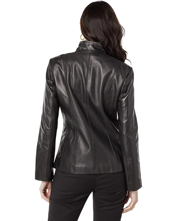 Cole Haan Wing Collar Leather Jacket | Coats & Outerwear 2 Cole Haan Wing Collar Leather Jacket | Coats & Outerwear - Image 2