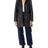Cole Haan Women's Leather Collarless Jacket | Coats & Outerwear