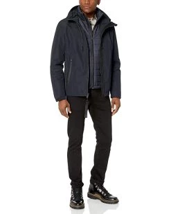 Cole Haan Mens Zip Front Jacket With Hood and Removable Liner Jacket | Coats & Outerwear -Nine West Shop 71rUgQHil3L. AC SR736920