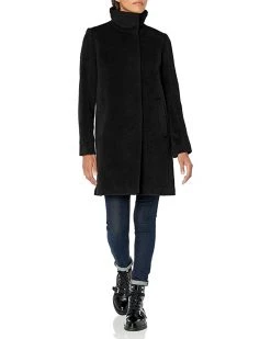 Cole Haan Womens Alpaca Blend Topper Coat | Coats & Outerwear