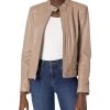 Cole Haan Women's Smooth Lamb Racer Jacket | Coats & Outerwear