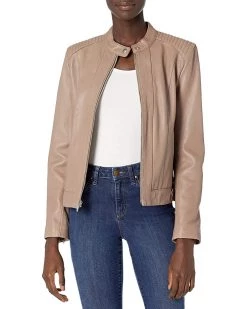 Cole Haan Women's Smooth Lamb Racer Jacket | Coats & Outerwear