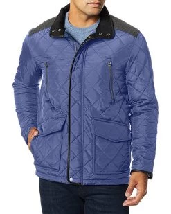 Cole Haan Men's Quilted Jacket with Corduroy Collar | Coats & Outerwear -Nine West Shop 81DK0Tepm2L. AC SR736920