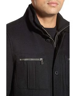 Cole Haan Wool Melton Coat With Nylon Bib | Coats & Outerwear -Nine West Shop 81EBs1UB00L. AC SR736920