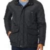 Cole Haan Men's Quilted Jacket with Corduroy Collar | Coats & Outerwear