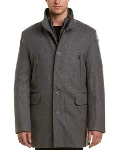 Cole Haan Men's Melton Wool Three in One Topper | Coats & Outerwear