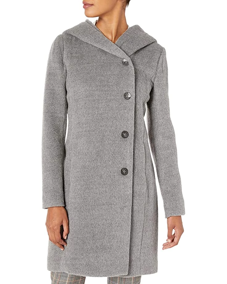 Cole Haan Women's Alpaca Blend Dropped Shoulder Coat | Coats & Outerwear 4 Cole Haan Women's Alpaca Blend Dropped Shoulder Coat | Coats & Outerwear - Image 4